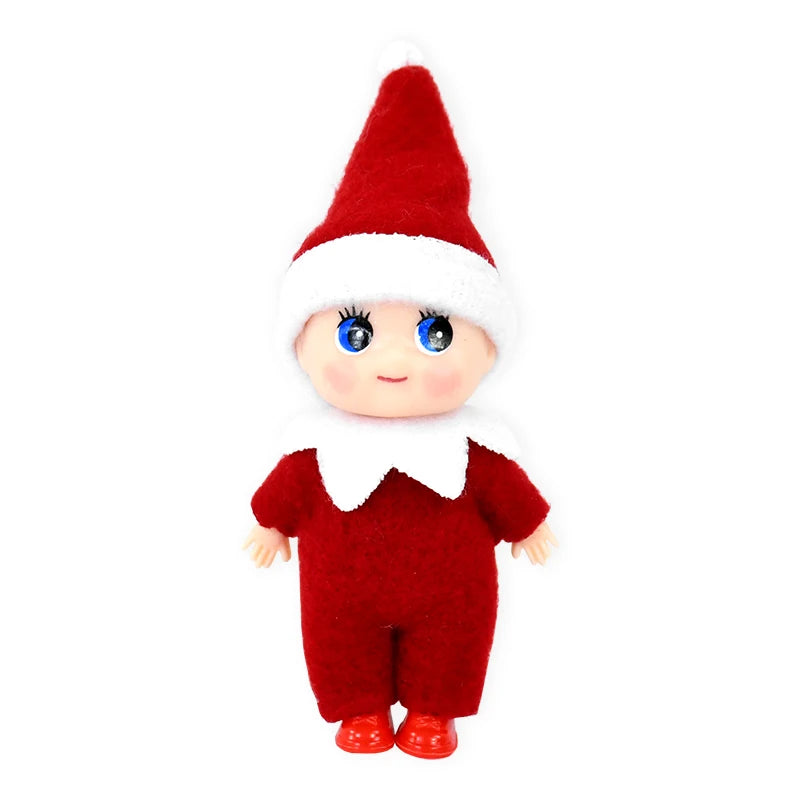 Christmas Baby Elf Dolls Mini Baby Pendants Merry Christmas Decor Gifts Festive Party Decoration Xmas Toys Gift For Kid Child