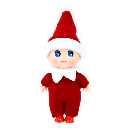 Christmas Baby Elf Dolls Mini Baby Pendants Merry Christmas Decor Gifts Festive Party Decoration Xmas Toys Gift For Kid Child