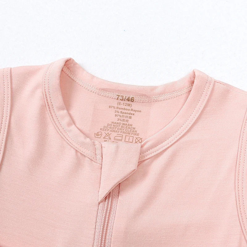 Essentials Summer Baby Romper Clothes Bamboo Fiber Toddler Jumpsuit Sleeveless Onesies Kids Pajamas Solid Bodysuit For Newborn