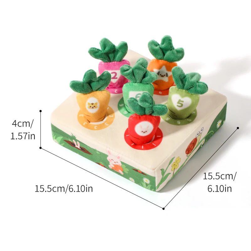 Baby Carrot Harvest Game Montessori Toy Pull Turnip Toddler Motor Skills Training Color Learning Educational Toys For Children