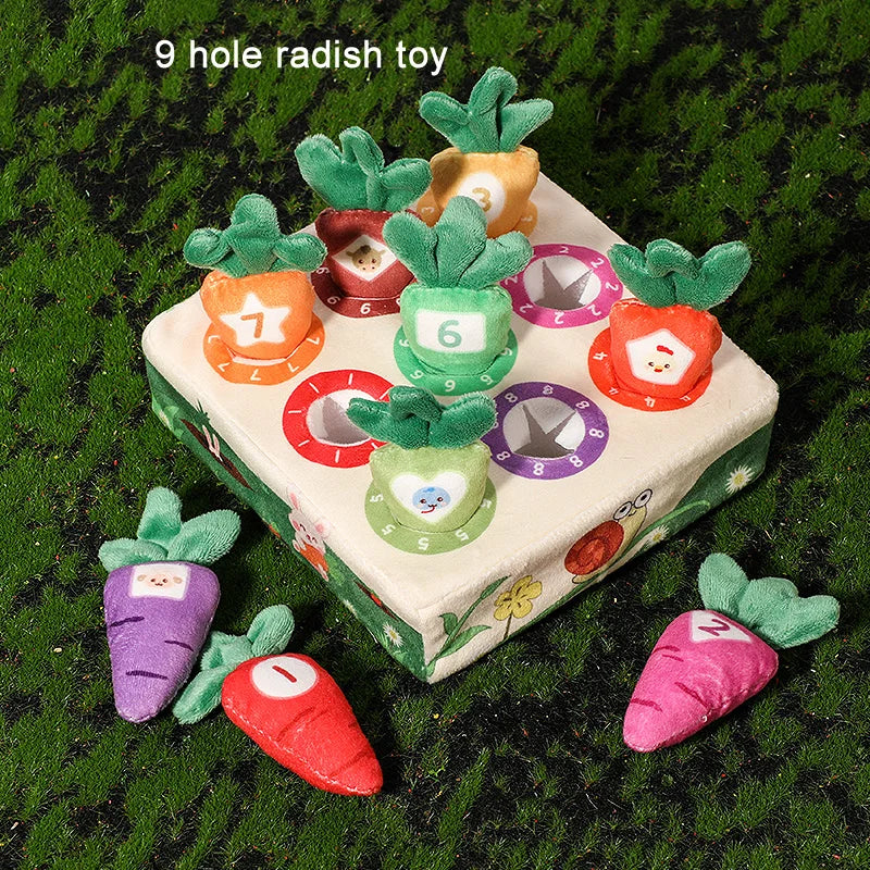 Baby Carrot Harvest Game Montessori Toy Pull Turnip Toddler Motor Skills Training Color Learning Educational Toys For Children