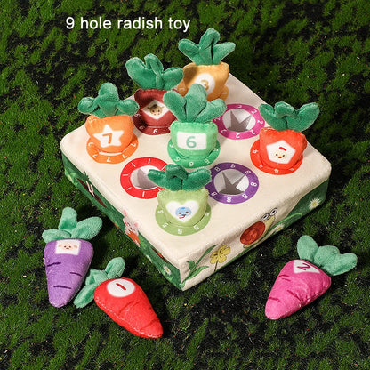 Baby Carrot Harvest Game Montessori Toy Pull Turnip Toddler Motor Skills Training Color Learning Educational Toys For Children