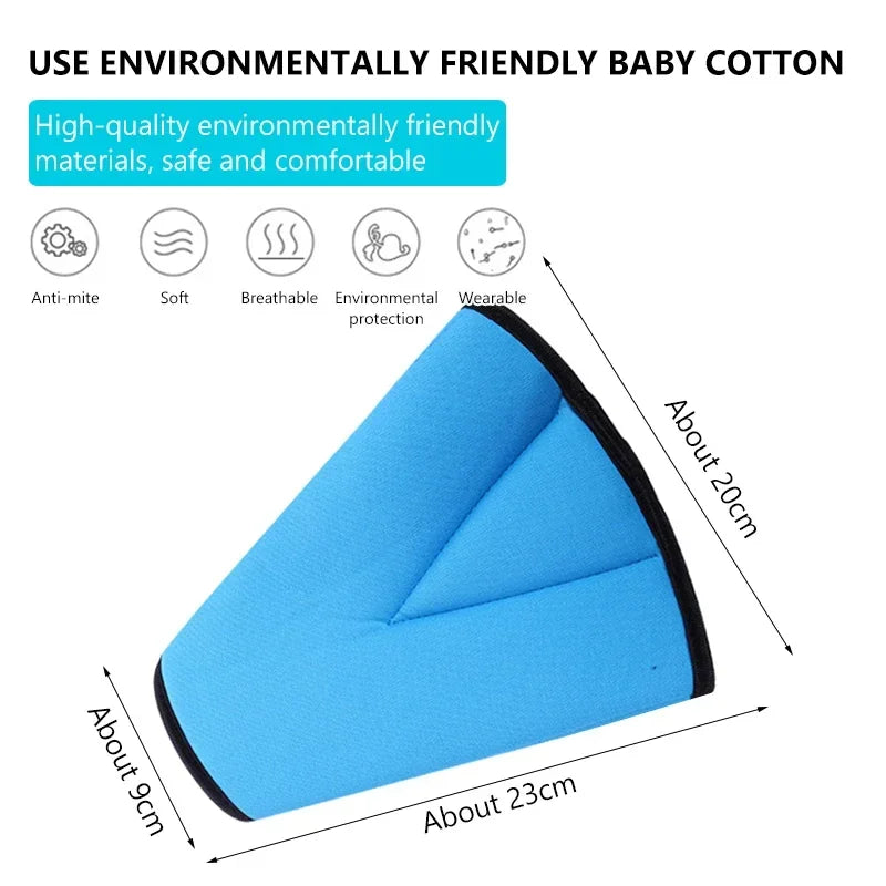 Universal Car Safe Seat Belt Cover Soft Adjustable Triangle Safety Seat Belt Pad Clips Protection for Baby Child Belts amagi