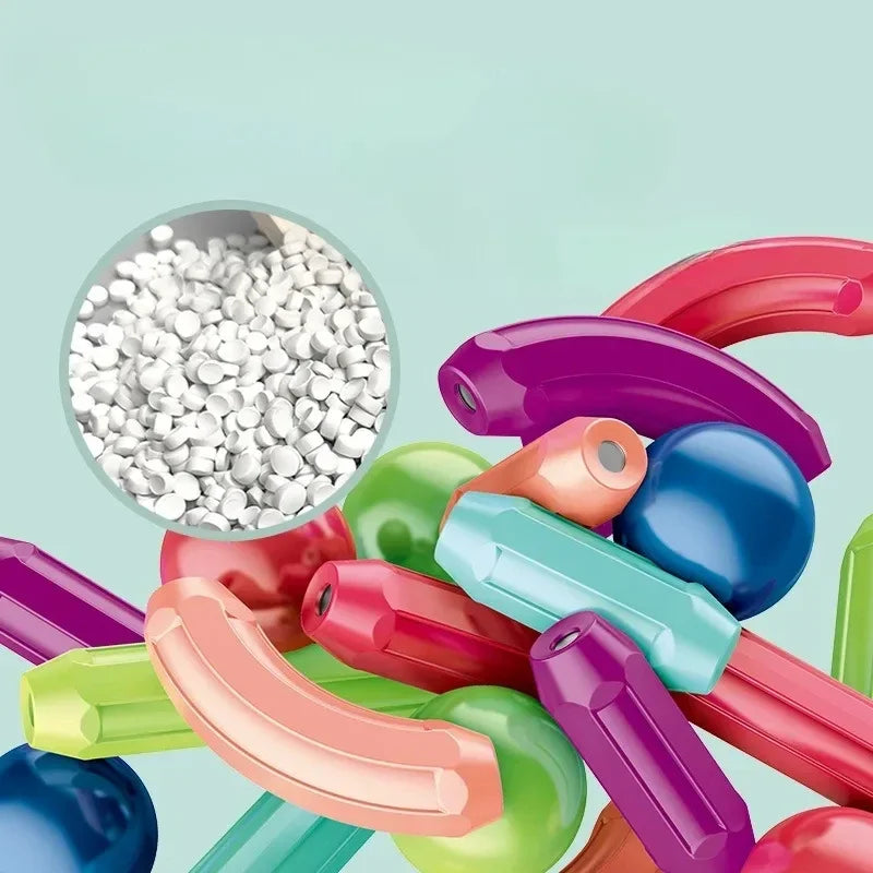 Assembled Magnetic Building Blocks Cube Set Early Education Toys Brain Development Puzzle for Baby  Creative Magnetic Rod Toy