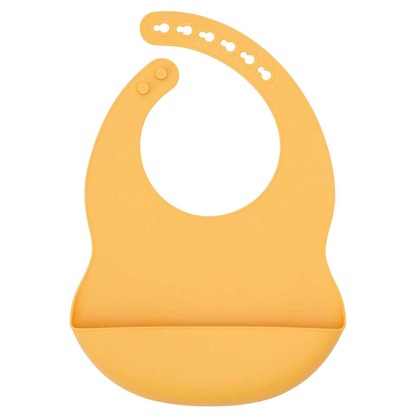 Color Kids 1PCS Silicone Baby Bib Adjustable Waterproof Feeding Bib BPA Free Soft Drool Bib Newborn Essentials Saliva Towel
