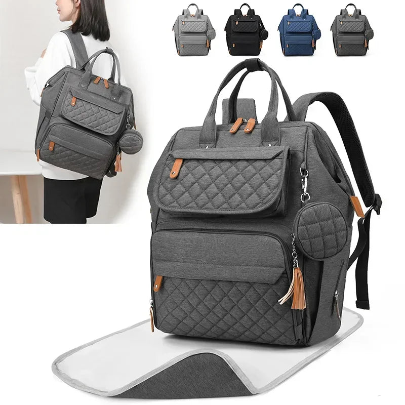 Multi-Compartment Mommy Diaper Backpack