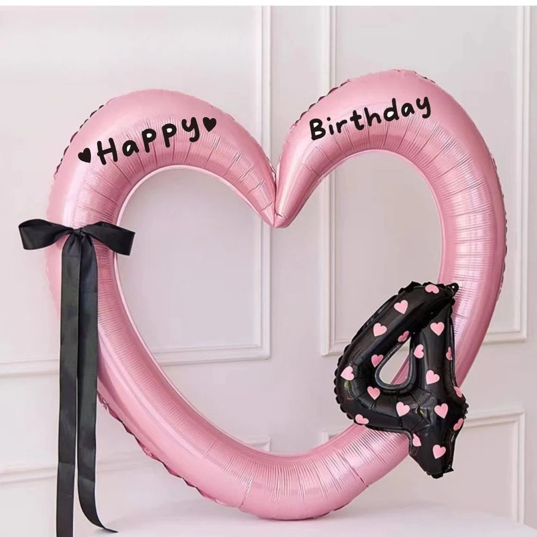 Hollow Out Love Heart Balloon Birthday Party Decoration Cute Love Ballons Baby Shower Wedding Party Gifts Party Balloon Ornament