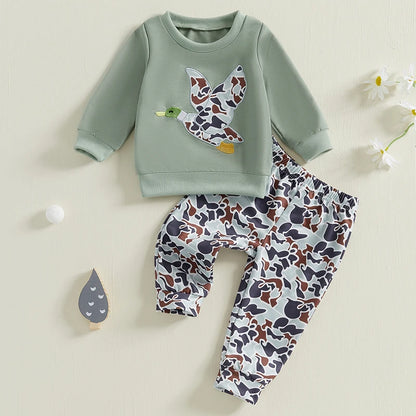 Camo Duck Baby Outfit Set