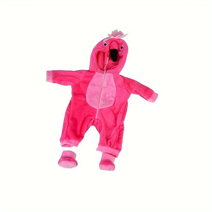 43-45 cm doll set suitable for 17-18 inch dolls, baby birth doll cute jumper jumpsuit set+shoes, warm clothes on Christmas gifts