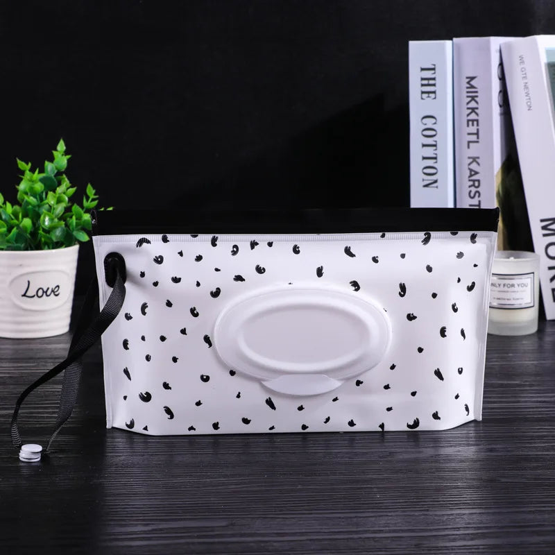 1/2pcs Baby Wipe Case, Travel Tissue Holder, Wet Wipes Storage Bag, Reusable Wet Wipe Pouch For Travel, Mask Bags, Tissue Bags