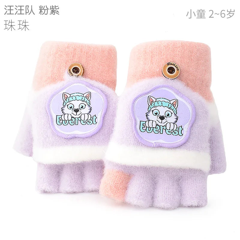 Genuine Paw Patrol Winter KIDS Glove Chase Marshall Skye Everest Rubble Zuma Rocky Ryder Children Mittens Christmas Gift 2-6T