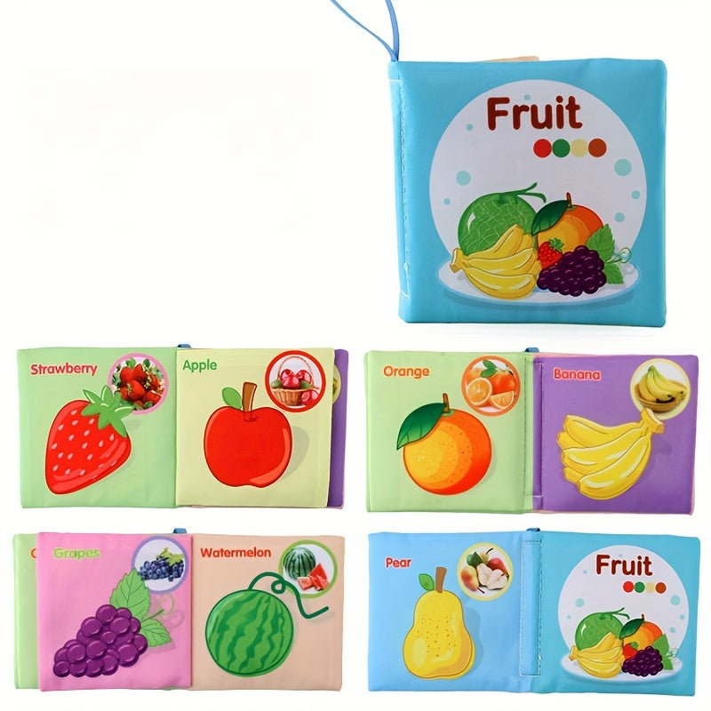 [Soft Baby Books] 8, 5 & 3 Soft Cloth Baby Book Sets | Cognitive Cloth Books, Tear-Resistant And Washable, Vivid Fruit, Animal And Ocean Themes, Early Education, Perfect Christmas Birthday Gifts