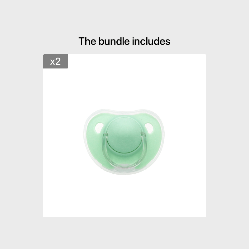 2 Options Matte Surface Baby Pacifier with Cover, Thumb & Cherry Round Shape Soother Pacifiers for Boy and Girl, Christmas Thanksgiving Day Gift