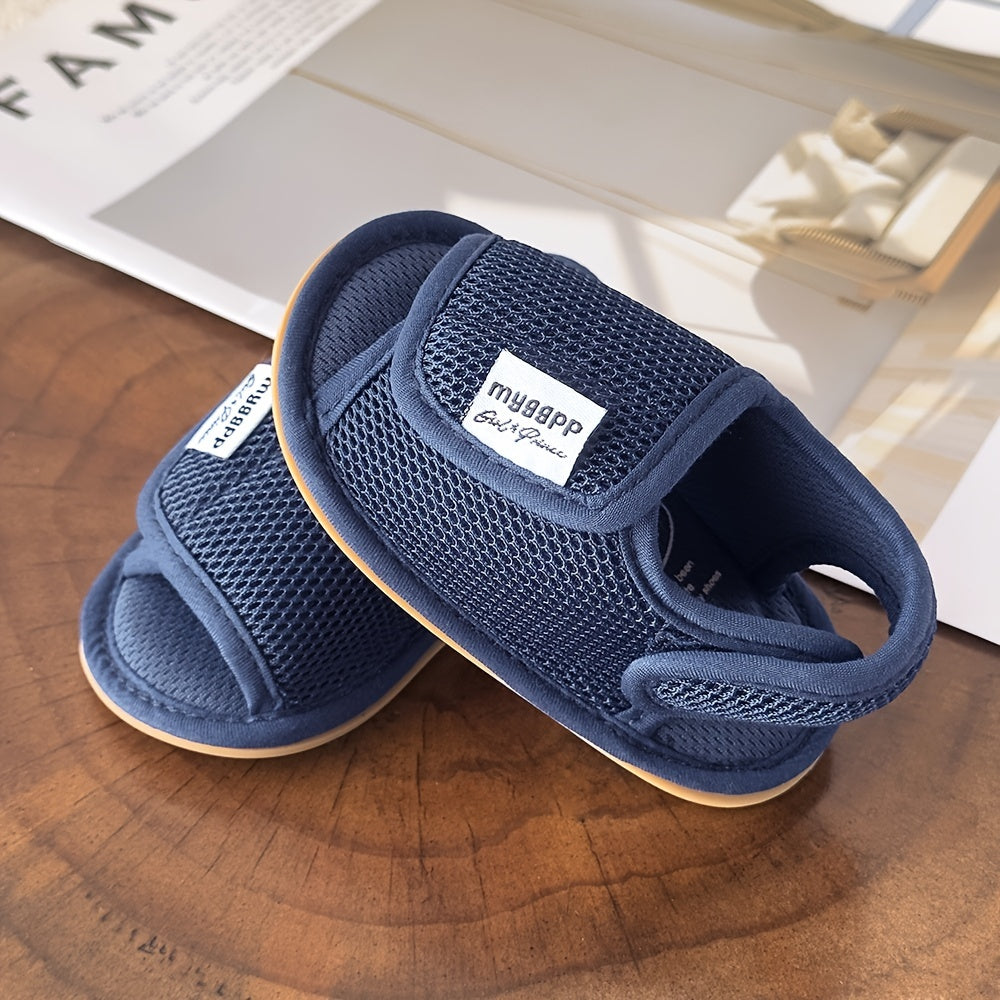 Baby Girls Boys Mesh Breathable Sandals New Soft Crib Shoes First Walker Shoes Beach Shoes For Newborn Infant, Spring And Summer