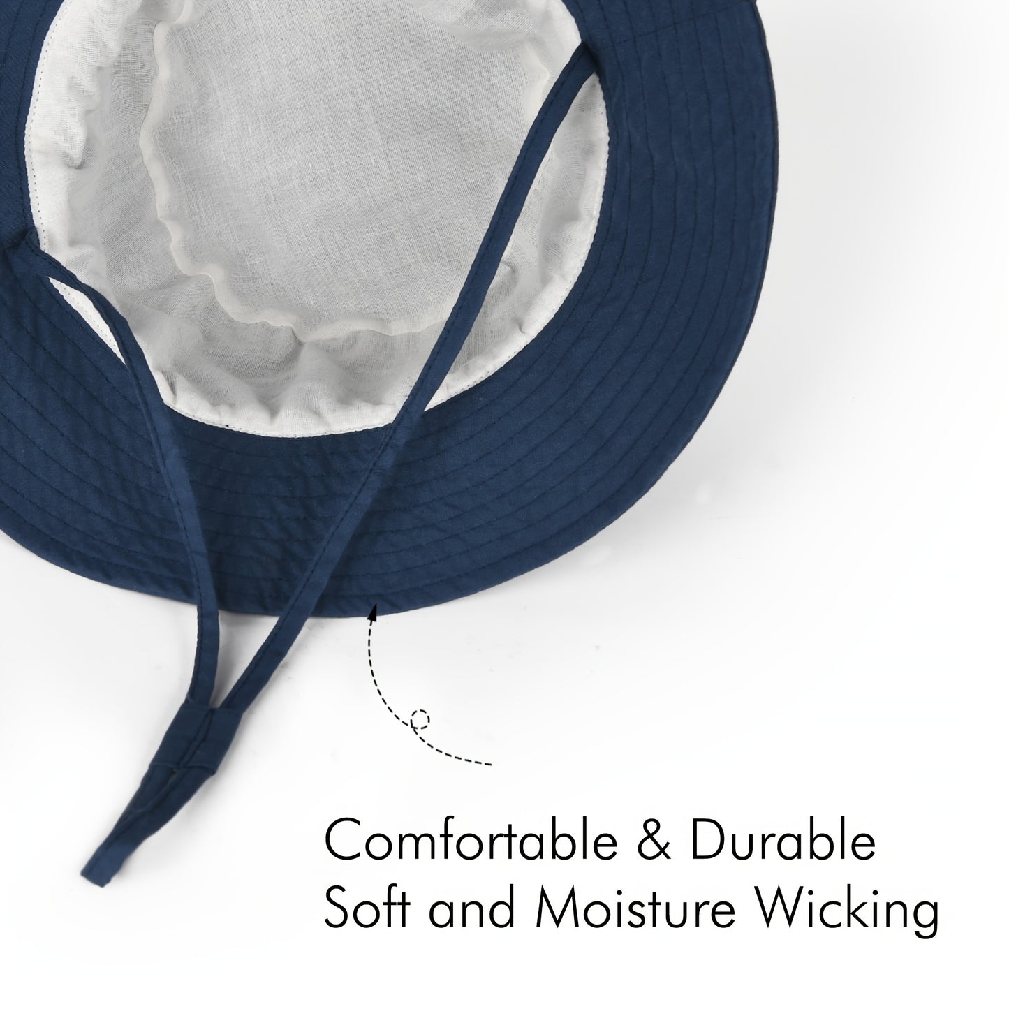 1pc Baby Sun Hat, Toddler Summer Sun Protection, Wide Brim Bucket Beach Hats For Baby Boy And Girl, Adjustable Kid Cap