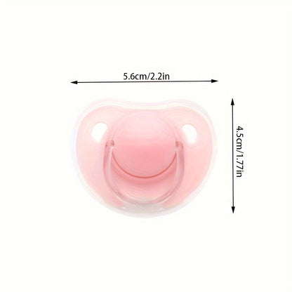 2 Options Matte Surface Baby Pacifier with Cover, Thumb & Cherry Round Shape Soother Pacifiers for Boy and Girl, Christmas Thanksgiving Day Gift
