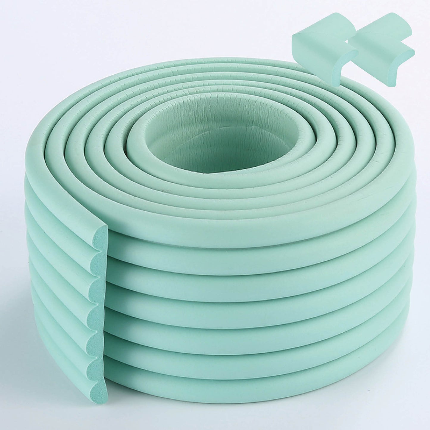 Proofing Edge And Corner Guard Protector Set, 6.5 Feet Edges & 2 Foam Corners, Furniture And Tables Child Baby Proof Bumpers , Pre-Taped Corner Cushions