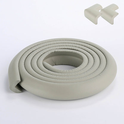 Proofing Edge And Corner Guard Protector Set, 6.5 Feet Edges & 2 Foam Corners, Furniture And Tables Child Baby Proof Bumpers , Pre-Taped Corner Cushions