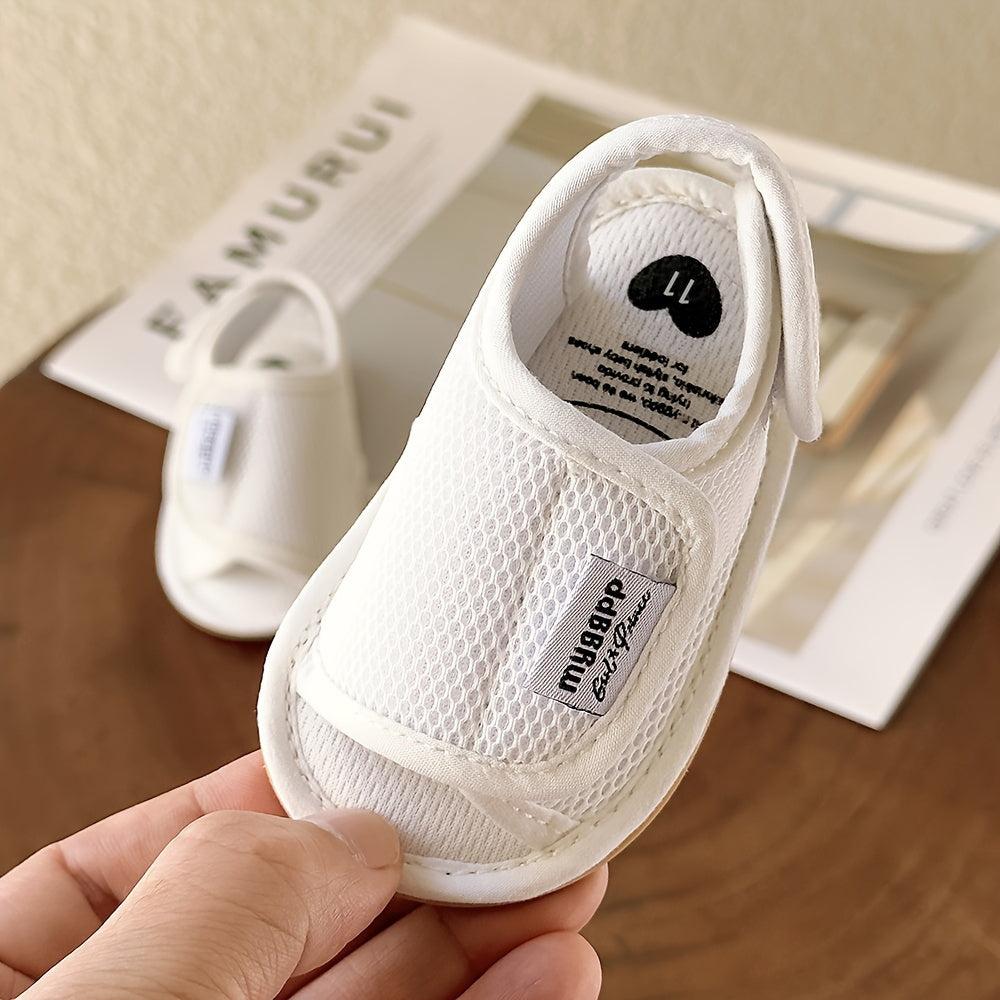 Baby Girls Boys Mesh Breathable Sandals New Soft Crib Shoes First Walker Shoes Beach Shoes For Newborn Infant, Spring And Summer