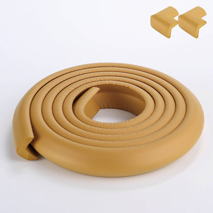 Proofing Edge And Corner Guard Protector Set, 6.5 Feet Edges & 2 Foam Corners, Furniture And Tables Child Baby Proof Bumpers , Pre-Taped Corner Cushions