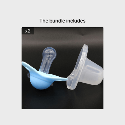 2 Options Matte Surface Baby Pacifier with Cover, Thumb & Cherry Round Shape Soother Pacifiers for Boy and Girl, Christmas Thanksgiving Day Gift