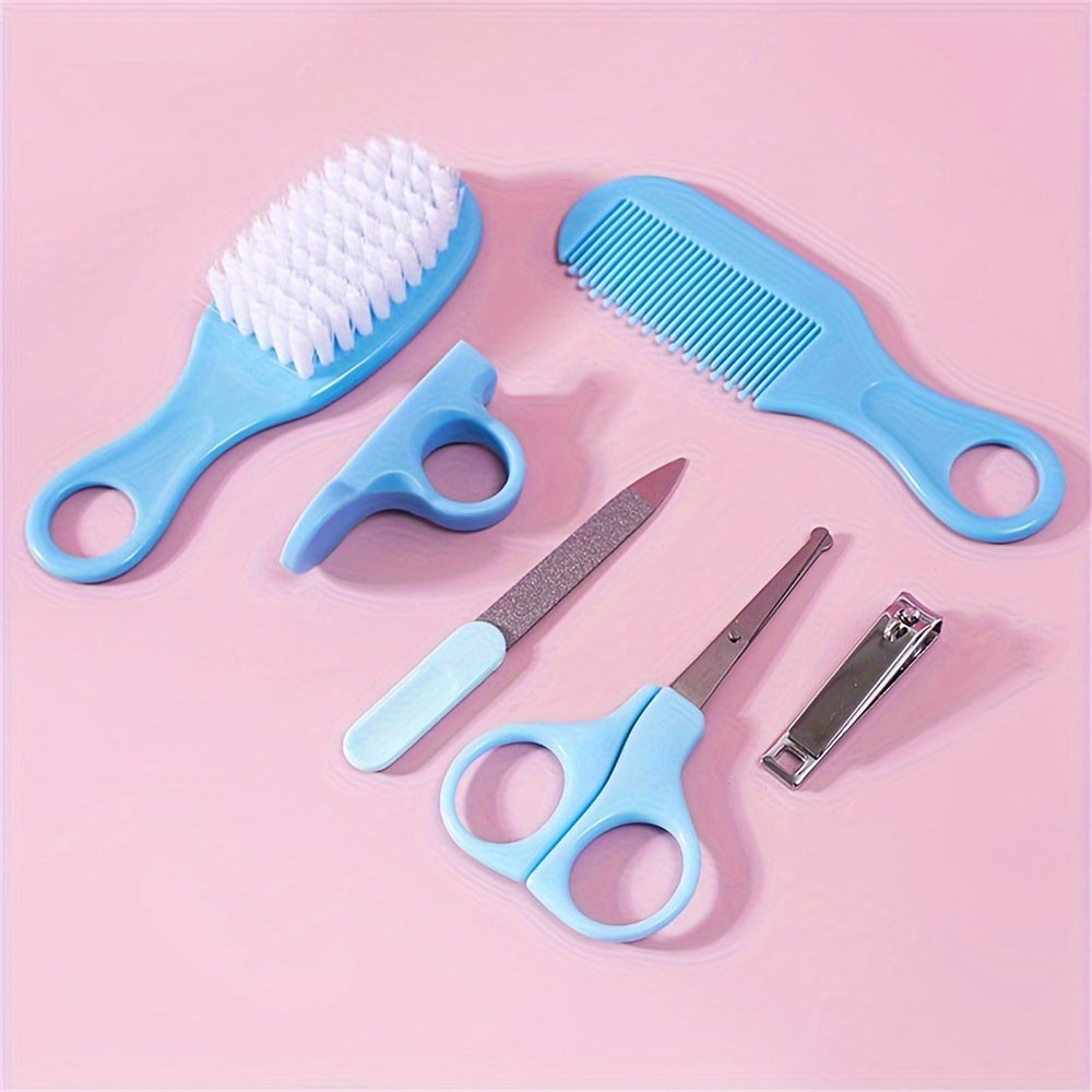 6pcs Comb and Brush Set, 3 Colors Baby Nail Clippers Kit, Baby Care Wash Set