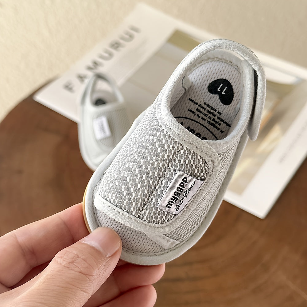 Baby Girls Boys Mesh Breathable Sandals New Soft Crib Shoes First Walker Shoes Beach Shoes For Newborn Infant, Spring And Summer