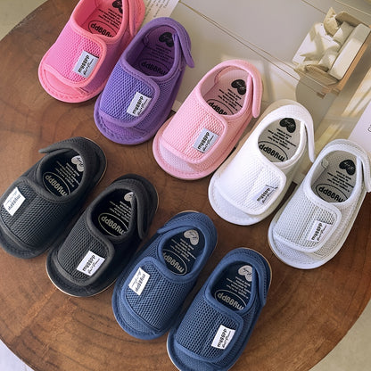 Baby Girls Boys Mesh Breathable Sandals New Soft Crib Shoes First Walker Shoes Beach Shoes For Newborn Infant, Spring And Summer
