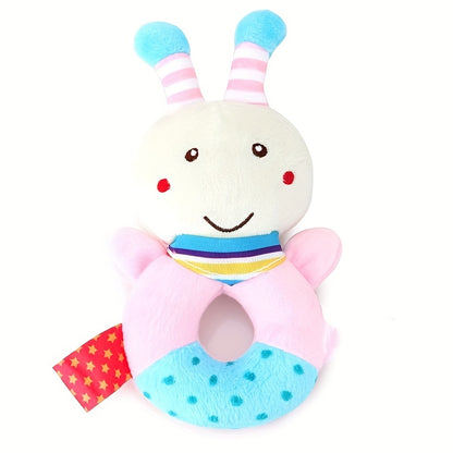 Cute Cartoon Animal Hand Rattle Round Hand Rattle Baby Toy Baby Hand Rattle Plush Toy
