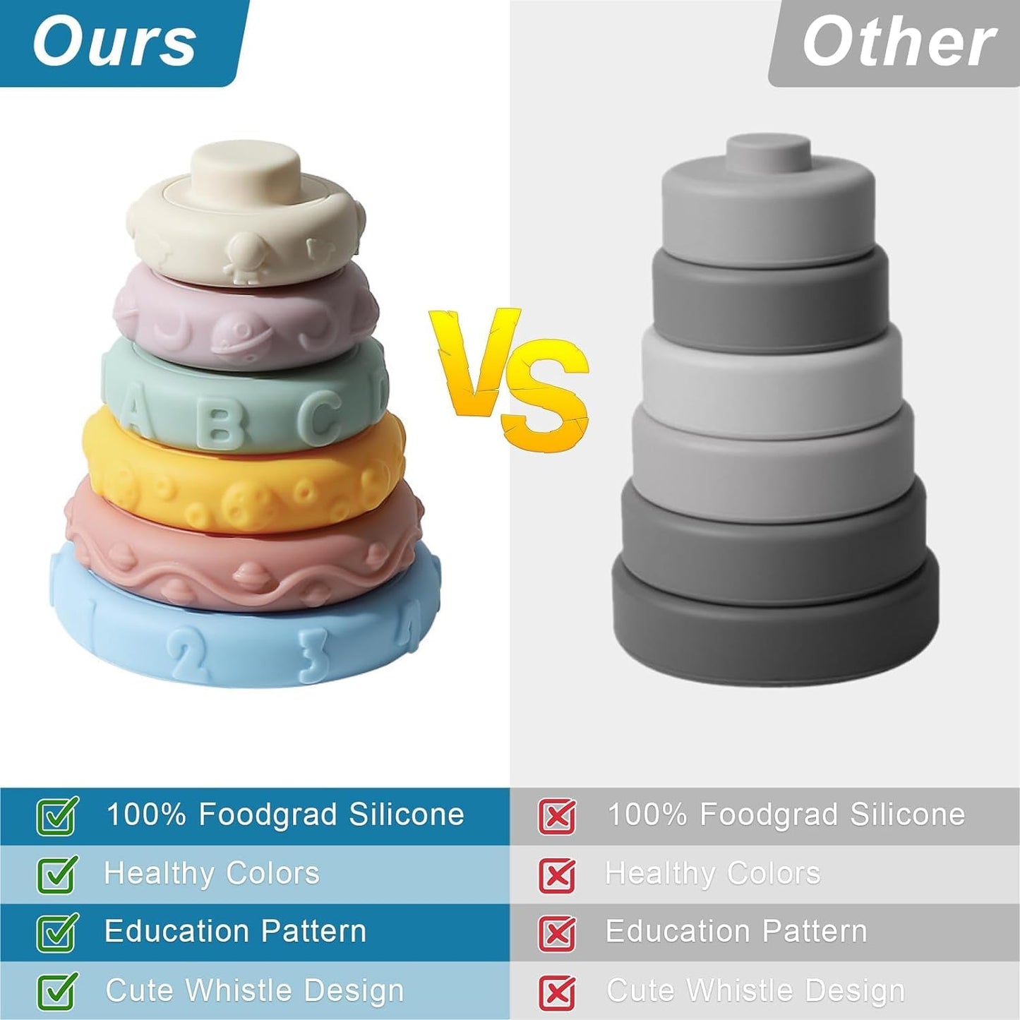 Halloween Baby Toy Set - Stimulate Sensory Growth & Fine Motor Skills - Pull-String, Stacking Blocks, Remote Control - Perfect Educational Christmas Gift for 6-12 Month Infants Birthday